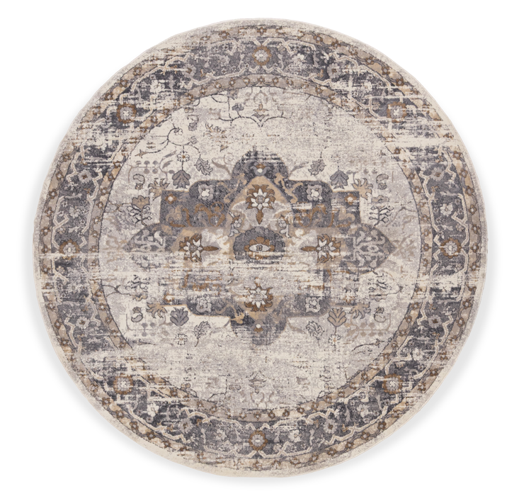 Blanche Multi-Colour Round Area Rug – 7’ x 7’