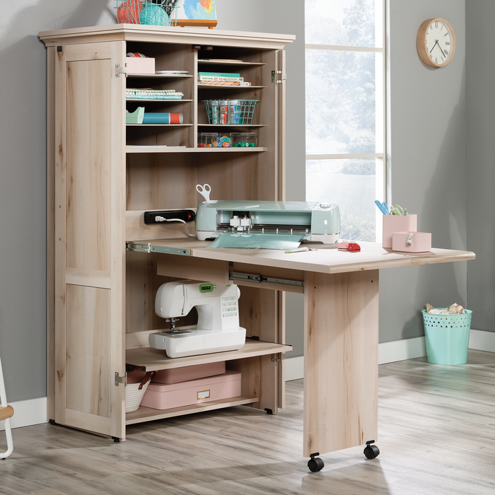 Boon 35.12\" Storage Accent Cabinet with Fold Out Work Surface – Pacific Maple