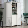 Boon 21.81" Storage Accent Cabinet with Fold Out Work Surface – Glacier White | Armoire décorative de rangement Boon de 21,81 po avec surface de travail pliable - blanc glacier