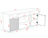 Brenner 104" 3 Piece Entertainment Center with Storage for TVs Up To 60" – Charcoal  | Meuble audio-vidéo Brenner de 104 po 3 pièces avec rangement pour téléviseurs jusqu’à 60 po - anthracite