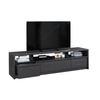 Bromley 81” 2-Piece TV Stand with Credenza for TVs up to 90” – Raven Oak | Meuble pour téléviseur Bromley 2 pièces de 81 po avec bahut pour téléviseurs jusqu’à 90 po - chêne corbeau