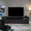 Bromley 81” 2-Piece TV Stand with Credenza for TVs up to 90” – Raven Oak | Meuble pour téléviseur Bromley 2 pièces de 81 po avec bahut pour téléviseurs jusqu’à 90 po - chêne corbeau