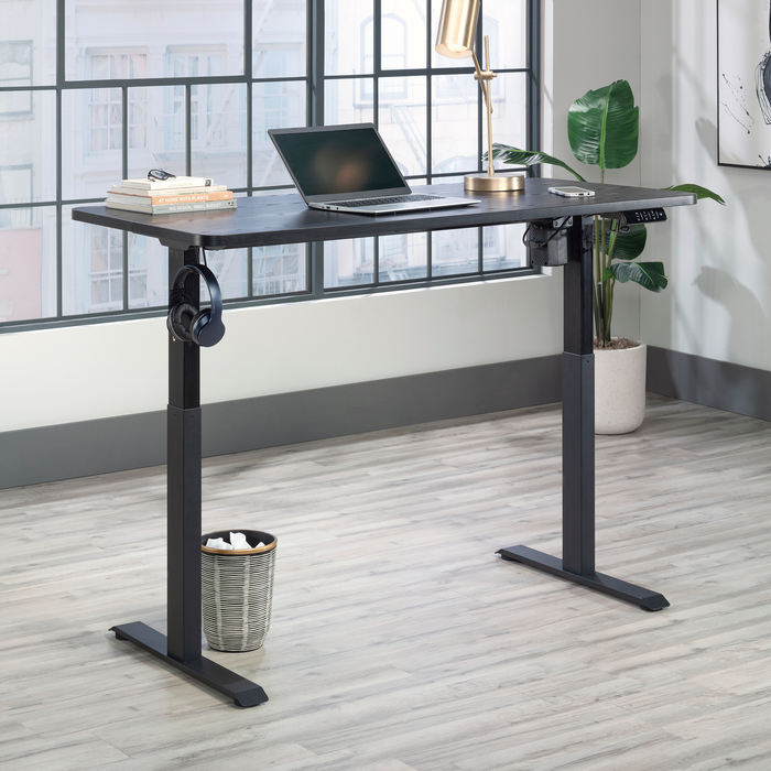 Caelen 59.84\" Adjustable Height Office Desk – Black