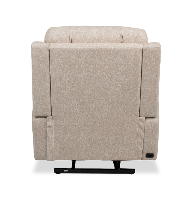 Charlotte 36.6” Fabric Auto Glider Power Reclining Chair with Power Headrest - Sand 