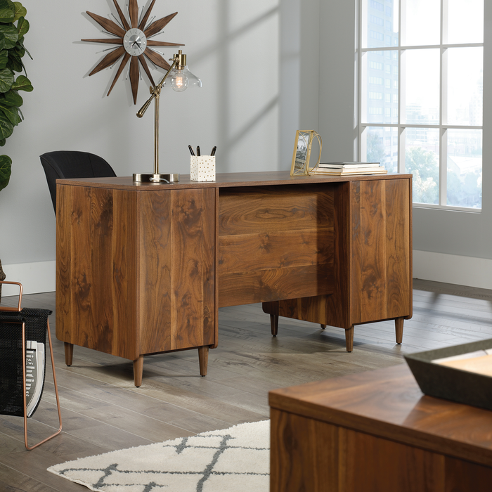 Clifford Place 59.06“ Executive  Desk with 6 Drawers – Grand Walnut