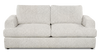 Made in Canada Customizable Sofa Lab Curve 86\" Fabric Condo Sofa  – Teddy Riverrock