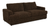 Made in Canada Customizable Sofa Lab Curve 88" Fabric Sofa – Plush Chocolate | Sofa personnalisable Curve de Sofa Lab de 88 po fabriqué au Canada en tissu - Plush Chocolate