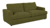 Made in Canada Customizable Sofa Lab Curve 88\" Fabric Sofa – Chenille Moss
