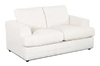 Made in Canada Customizable Sofa Lab Curve 65\" Fabric Loveseat - Teddy Snow