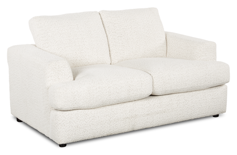 Made in Canada Customizable Sofa Lab Curve 65\" Fabric Loveseat - Teddy Riverrock