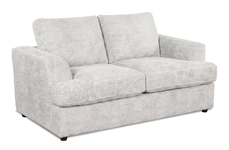 Made in Canada Customizable Sofa Lab Curve 65\" Fabric Loveseat - Plush Oyster