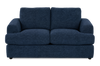 Made in Canada Customizable Sofa Lab Curve 65" Fabric Loveseat - Chenille Pacific | Causeuse personnalisable Curve de Sofa Lab de 65 po fabriqué au Canada en tissu - Chenille Pacific