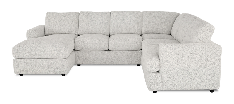 Made in Canada Customizable Sofa Lab Curve 3 Piece Left-Facing Fabric Sectional with Chaise – Teddy Riverrock