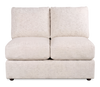 Made in Canada Customizable Sofa Lab Curve 47" Armless Fabric Loveseat - Chenille White | Causeuse sans accoudoirs personnalisable Curve de Sofa Lab de 47 po fabriquée au Canada en tissu Chenille - Chenille White