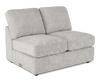 Made in Canada Customizable Sofa Lab Curve 47" Armless Fabric Loveseat - Plush Oyster | Causeuse sans accoudoirs personnalisable Curve de Sofa Lab de 47 po fabriquée au Canada en tissu Plush - Plush Oyster