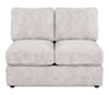 Made in Canada Customizable Sofa Lab Curve 47" Armless Fabric Loveseat - Plush Oyster | Causeuse sans accoudoirs personnalisable Curve de Sofa Lab de 47 po fabriquée au Canada en tissu Plush - Plush Oyster
