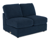 Made in Canada Customizable Sofa Lab Curve 47" Armless Fabric Loveseat - Chenille Pacific | Causeuse sans accoudoirs personnalisable Curve de Sofa Lab de 47 po fabriquée au Canada en tissu Chenille - Chenille Pacific