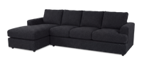 Made in Canada Customizable Sofa Lab Curve Left-Facing Fabric Sofa Chaise – Teddy Raven