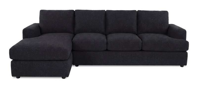 Made in Canada Customizable Sofa Lab Curve Left-Facing Fabric Sofa Chaise  – Teddy Raven