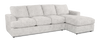 Made in Canada Customizable Sofa Lab Curve Fabric Right-Facing Sofabed Sectional - Plush Oyster | Sofa-lit sectionnel de droite personnalisable Curve de Sofa Lab fabriqué au Canada en tissu - Plush Oyster