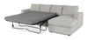 Made in Canada Customizable Sofa Lab Curve Fabric Right-Facing Sofabed Sectional - Plush Oyster | Sofa-lit sectionnel de droite personnalisable Curve de Sofa Lab fabriqué au Canada en tissu - Plush Oyster