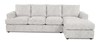 Made in Canada Customizable Sofa Lab Curve Fabric Right-Facing Sofabed Sectional - Plush Oyster | Sofa-lit sectionnel de droite personnalisable Curve de Sofa Lab fabriqué au Canada en tissu - Plush Oyster