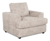 Made in Canada Customizable Sofa Lab Curve 40" Fabric Chair – Plush Parchment | Fauteuil personnalisable Curve de Sofa Lab de 40 po fabriqué au Canada en tissu - Plush Parchment