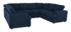 Made in Canada Customizable Sofa Lab Curve U-Shaped Sectional - Chenille Pacific