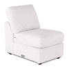 Made in Canada Customizable Sofa Lab Curve 24\" Armless Fabric Chair – Teddy Snow