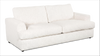 Made in Canada Customizable Sofa Lab Curve 88\" Fabric Sofa Bed - Teddy Snow
