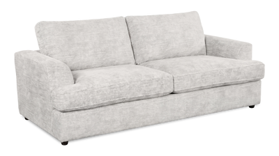 Made in Canada Customizable Sofa Lab Curve 88" Fabric Sofa Bed - Plush Oyster | Sofa-lits personnalisable Curve de Sofa Lab de 88 po fabriqué au Canada en tissu - Plush Oyster