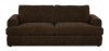 Made in Canada Customizable Sofa Lab Curve 88" Fabric Sofa Bed - Plush Chocolate | Sofa-lits personnalisable Curve de Sofa Lab de 88 po fabriqué au Canada en tissu - Plush Chocolate