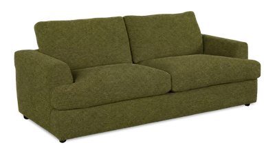 Made in Canada Customizable Sofa Lab Curve 88" Fabric Sofa Bed - Chenille Moss | Sofa-lits personnalisable Curve de Sofa Lab de 88 po fabriqué au Canada en tissu - Chenille Moss
