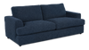 Made in Canada Customizable Sofa Lab Curve 88" Fabric Sofa Bed - Chenille Pacific | Sofa-lits personnalisable Curve de Sofa Lab de 88 po fabriqué au Canada en tissu - Chenille Pacific