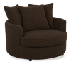 Made in Canada Sofa Lab Customizable Cuddler 48" Fabric Accent Chair – Teddy Walnut | Fauteuil d’appoint enveloppant personnalisable Plush Cuddler de Sofa Lab de 48 po fabriqué au Canada en tissu - Teddy Walnut