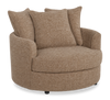 Made in Canada Sofa Lab Customizable Cuddler 48" Fabric Accent Chair – Chenille Praline  | Fauteuil d’appoint enveloppant personnalisable Plush Cuddler de Sofa Lab de 48 po fabriqué au Canada en tissu - Chenille Praline