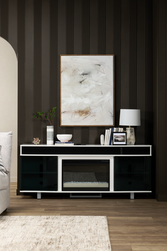 Neutral Mood Framed Canvas with Embellishment - 31" x 41"