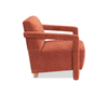 Demi 30" Linen-Look Accent Chair – Orange | Fauteuil d’appoint Demi de 30 po d’apparence lin - orange