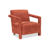 Demi 30" Linen-Look Accent Chair – Orange | Fauteuil d’appoint Demi de 30 po d’apparence lin - orange