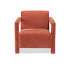 Demi 30" Linen-Look Accent Chair – Orange | Fauteuil d’appoint Demi de 30 po d’apparence lin - orange