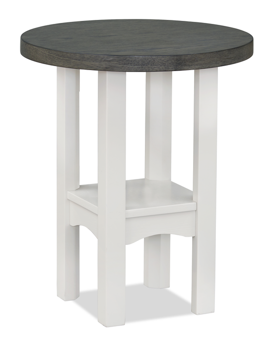 Dena 20” Modern Round End Table – Dove Grey