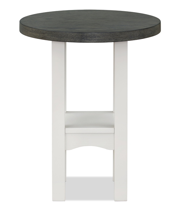 Dena 20” Modern Round End Table – Dove Grey