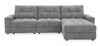 Scott Living Elevate Modular 3-Piece Right-Facing Chenille Fabric Power Sliding Sectional - Grey | Sofa sectionnel modulaire à coulissement électrique de droite Elevate de Scott Living 3 pièces en tissu de chenille - gris