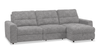 Scott Living Elevate Modular 3-Piece Right-Facing Chenille Fabric Power Reclining and Sliding Sectional - Grey