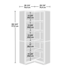Elven 29.25” Corner Bookcase with 5 Open Shelves – Select Cherry | Bibliothèque en coin Elven de 29,25 po avec 5 tablettes ouvertes - cerisier raffiné