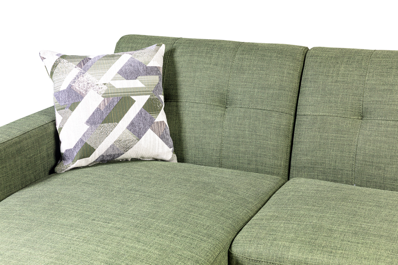 Kort & Co. Freeman 2-Piece Left-Facing Sectional with Wood Legs – Avocado Green