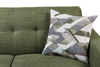 Kort & Co. Freeman 2-Piece Left-Facing Sectional with Wood Legs – Avocado Green | Sofa sectionnel gauche Freeman de Kort & Co. 2 pièces de po en tissu d’apparence lin avec pattes en bois - vert avocat