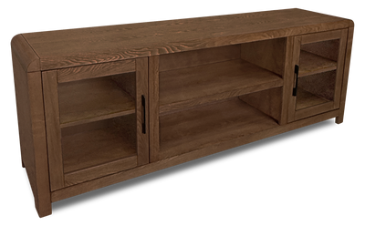 Garrison 72" Modern TV Stand with Storage and Cable Management for TV’s up to 80" – Dark Brown  | Meuble pour téléviseur moderne Garrison de 72 po avec rangement et système de gestion des câbles pour téléviseurs jusqu’à 80 po - brun foncé