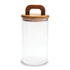 Glass 2-Piece Storage Set with Acacia Wood Lids | Ensemble de rangement 2 pièces en verre avec couvercles en acacia