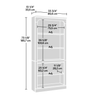 Halston 33.7” 5-Shelf Bookcase with Adjustable Shelves – Sindoori Mango  | Bibliothèque Halston de 33,7 po à 5 tablettes avec tablettes réglables - manguier Sindoori